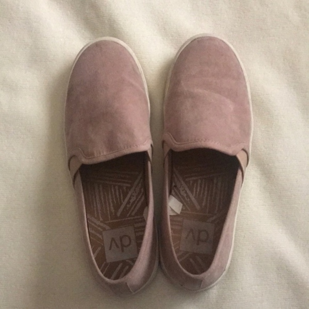 Blush Pink Slip On Shoes